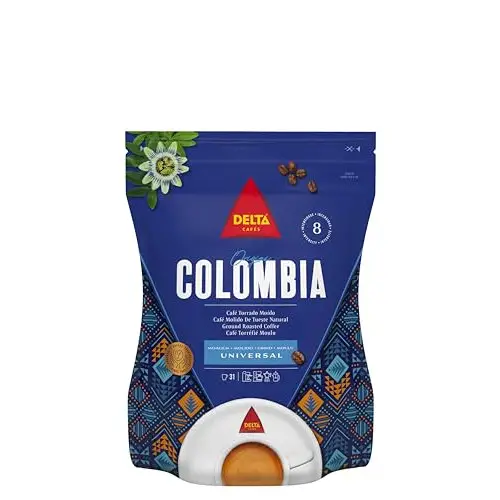 Delta Colombia 100% Arábica - Café Molido de tueste natural 220 g