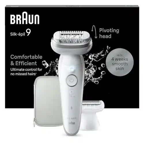 Depiladora eléctrica Braun Silk-épil 9 para mujer.