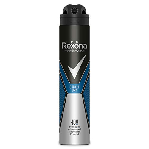 Desodorante Antitranspirante Rexona Cobalt Dry, 200 ml