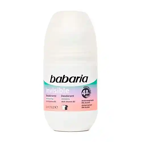 Desodorante Roll On Invisible Babaria Alcohol 0% 50 ml