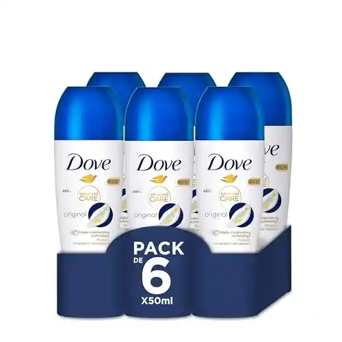 Desodorante Roll-On Dove Advanced Care Original - Pack 6 unidades