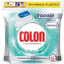 Detergente lavadora Colon Total Power Gel Caps Nenuco 32 Dosis