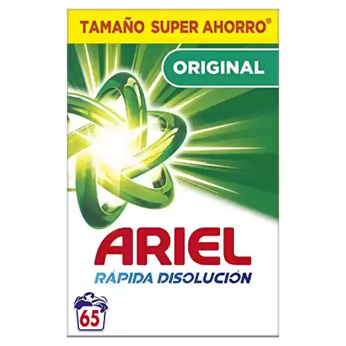 Detergente Lavadora en Polvo 65 Lavados Ariel Original