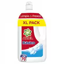 Detergente Lavadora Líquido Ariel Básico Limpio & Fresco, 70 Lavados