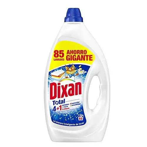 Detergente líquido Dixan Gel Total 4+1 para 85 lavados