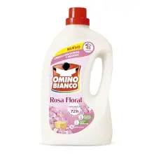 Detergente líquido Omino Bianco Rosa Floral 45 dosis