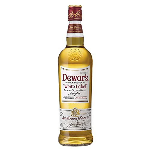 DEWAR'S Whisky Escocés, White Label 5 Años Doble Envejecimiento