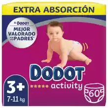 Dodot Activity Extra Pañales Bebé - Tallas 3, 4, 5, 6
