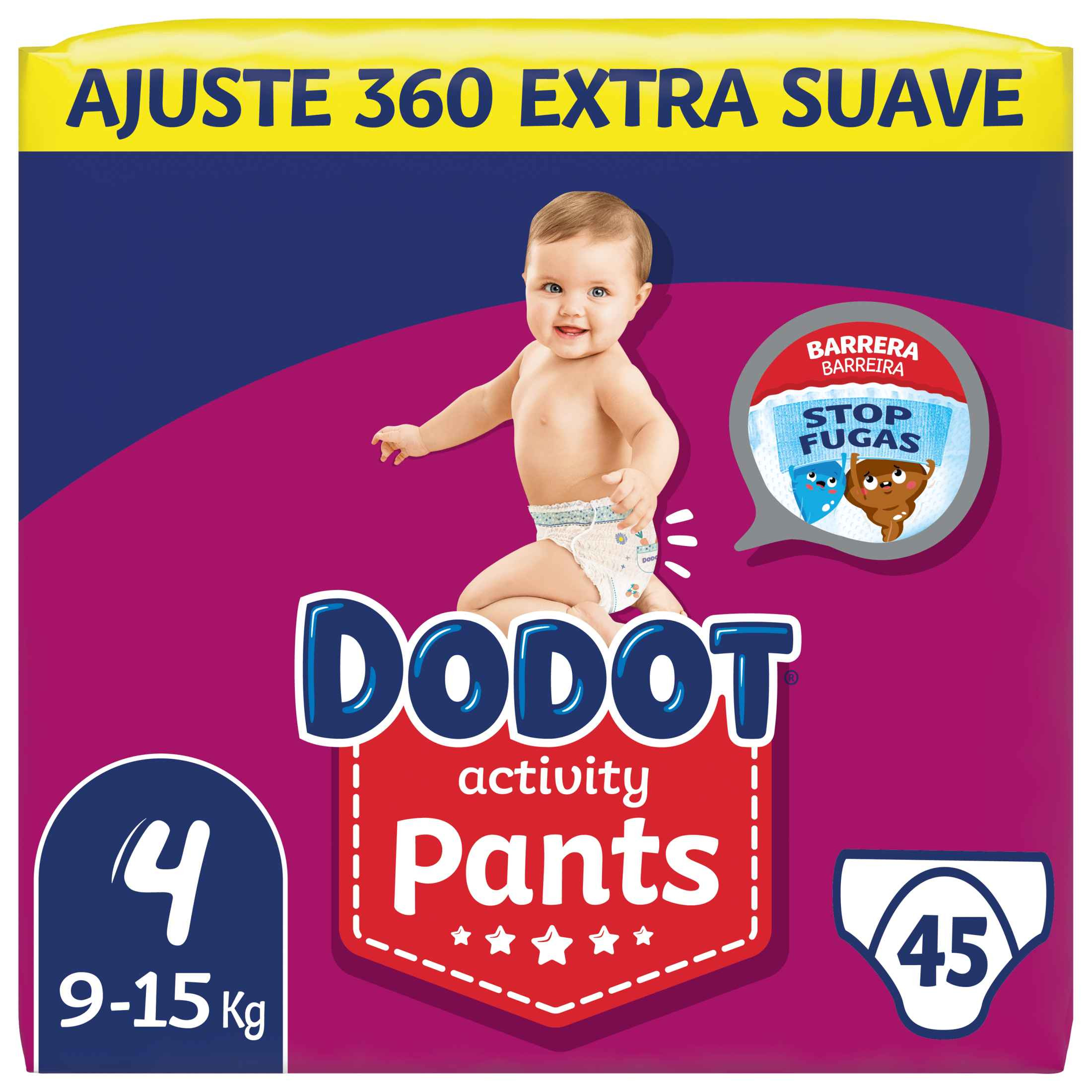 Dodot Sensitive Extra Pañales Bebé, Tallas 1,2,3,4,5,6.