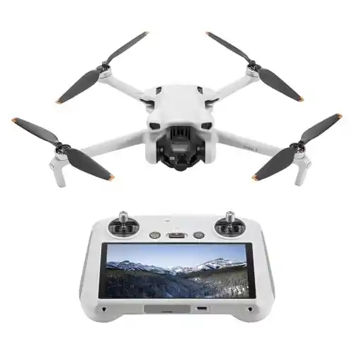 Dron DJI Mini 3 ligero y plegable con vídeo 4K HDR, 38 min vuelo
