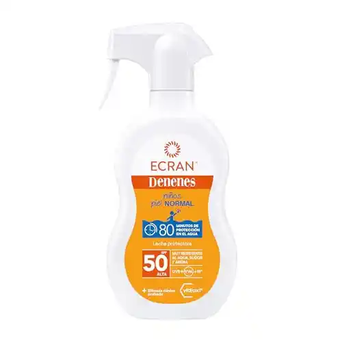 Ecran Denenes Leche Solar Niños Spray FPS 50+ (2 botes de 300ml)