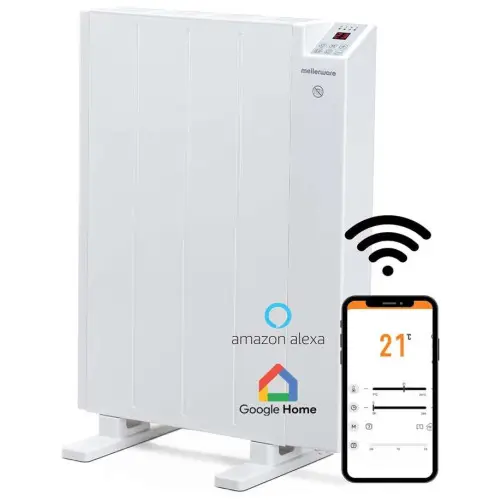Emisor Térmico Bajo Consumo Mellerware Comfy! 600W WIFI Programable Google Home Alexa ¡SOLO HOY!