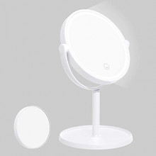 Espejo Maquillaje con Luz LED Aumento 5X y 360º