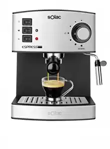 Espresso-Cafetera de 19 Bares con vaporizador Solac CE4480