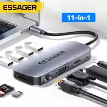 Essager-concentrador USB tipo C a HDMI