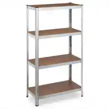 Estantería metálica galvanizada 30x70x140cm con 4 baldas