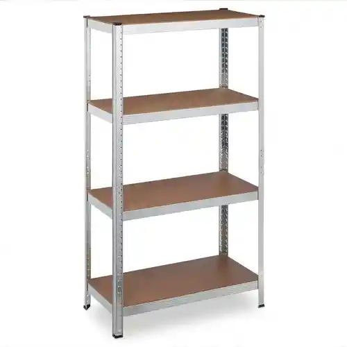 Estantería metálica galvanizada 30x70x140cm con 4 baldas