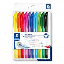 Estuche 10x Bolígrafos Línea M 1mm Staedtler