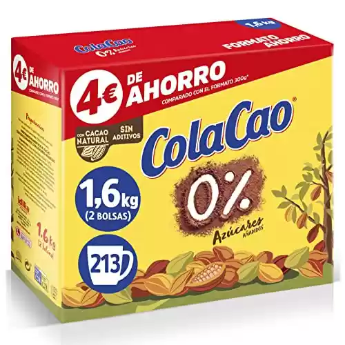▷ Chollo Pack 2x botes grandes de ColaCao original (760 gramos) por sólo  9,73€ con promo 2ª unidad al 50%
