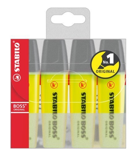 Estuche 4 marcadores fluorescente STABILO BOSS