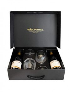 Estuche con 2 botellas de Viña Pomal Terruño Centenario Reserva Rioja + 2 copas