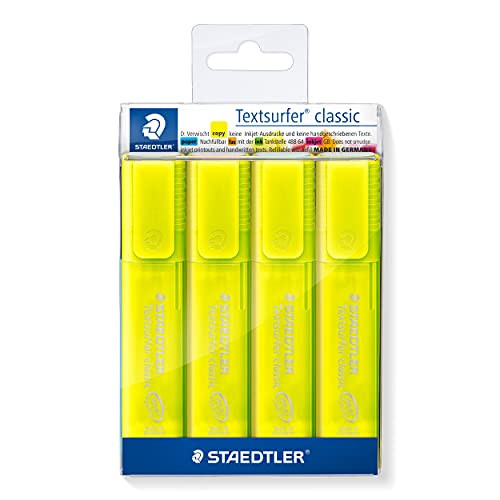 Estuche con 4 marcadores fluorescentes STAEDTLER