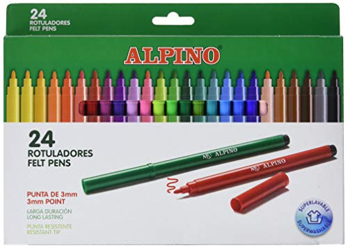 Estuche de 24 rotuladores Alpino Coloring para Niños