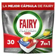 Fairy Platinum Plus, 30 cápsulas de lavado, aroma a limón