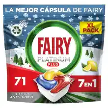 Fairy Platinum Plus Limón - 71 Cápsulas Lavavajillas