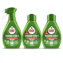 Fairy Spray Desengrasante Limón con 2 Recambios de 500ml.
