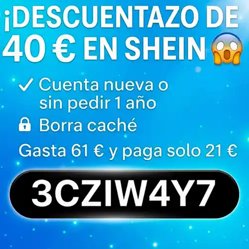 ¡febrero 2026! DESCUENTAZO de 40€ en SHEIN!!
