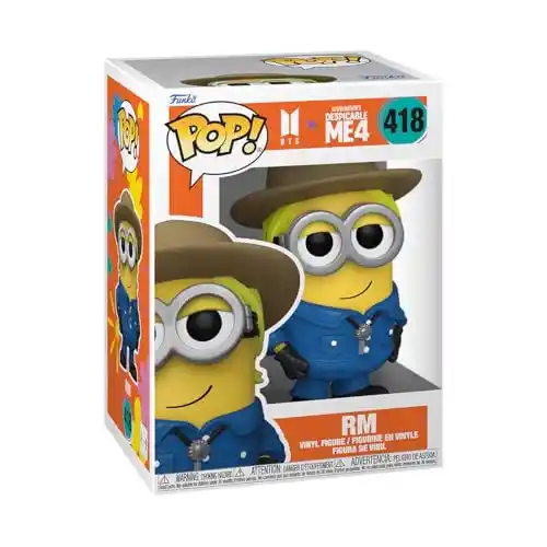 Figura de vinilo Funko Pop! Rocks BTS RM x Minions
