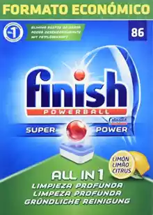 Finish Powerball Power Essential Pastillas para el pavavajillas Limón, 86 pastillas