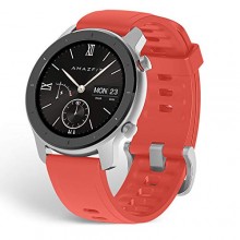 [Flash + cupón] Smartwatch Amazfit GTR 42mm (Rojo o Blanco) en Amazon