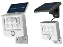 Foco LED exterior con panel solar y detector de movimiento (IP44)