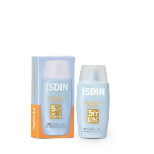 Fotoprotector facial ISDIN Fusion Water SPF50+ 50ml Wet Skin Oil Free