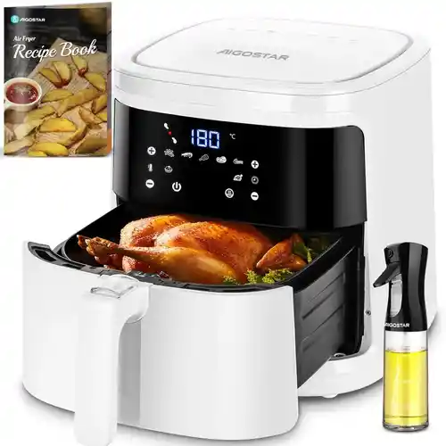 Freidora de aire Aigostar 7L 1900W con pantalla táctil LED