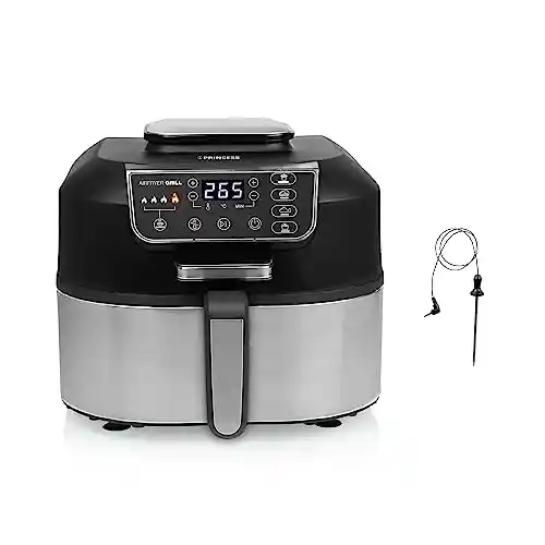 Freidora sin aceite 2 en 1 Princess 1760W - con termómetro incluido