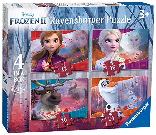 Frozen 2 - set de 4 puzzles en una caja 12-16-20-24 piezas