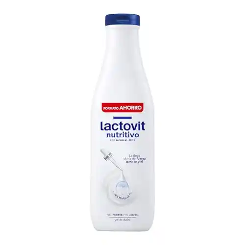 Gel de Ducha Nutritivo e Hidratante, Piel Fuerte y Joven, Textura Cremosa y Ligera, Lactovit - 750 ml