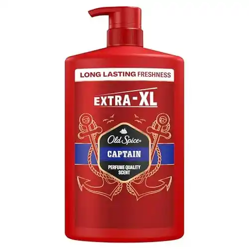 Gel de ducha y champú Old Spice Captain 3 en 1 para hombre (1L)