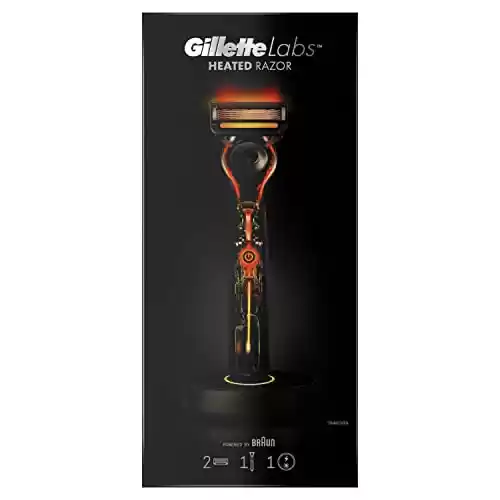 GilletteLabs Heated Razor Maquinilla de afeitar + cuchilla de recambio + base de carga + enchufe inteligente