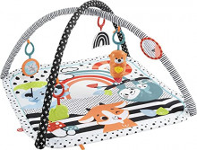 Gimnasio de Actividades Musicales 3 en 1 Fisher-Price para bebé recién nacido con accesorios (Mattel HBP41)