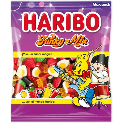 Golosinas mixtas Haribo Funky Mix 1Kg
