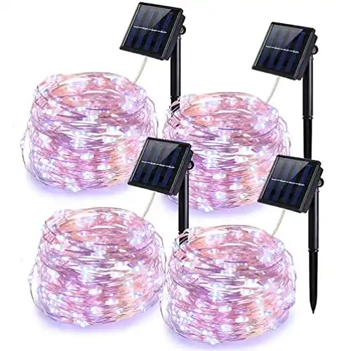 Guirnalda solar de 12m con 100 LEDs