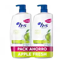 H&S Champu Anticaspa Apple Fresh - Champu Pelo Graso - Pack de 2 x 1000 ml