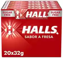 Halls Fresa - Caramelo duro - Caja con 20 Sticks de 32 g