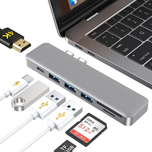 Hub USB Multipuerto 7 en 1 (aplica cupón 50% descuento)