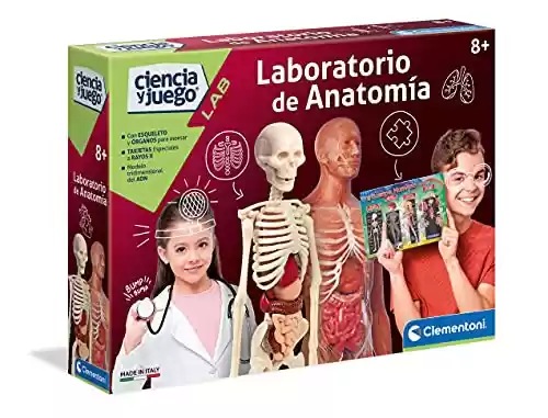 Juego científico Laboratorio de Anatomía aprender el cuerpo humano, Clementoni