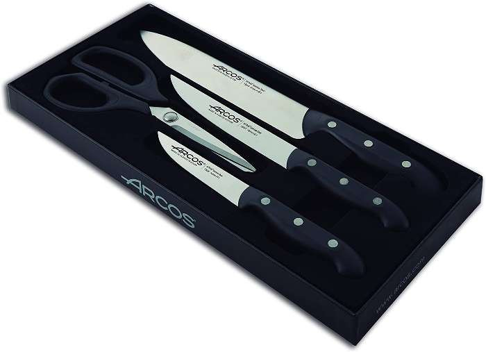 Juego cuchillos de cocina 4 piezas Arcos Serie Maitre